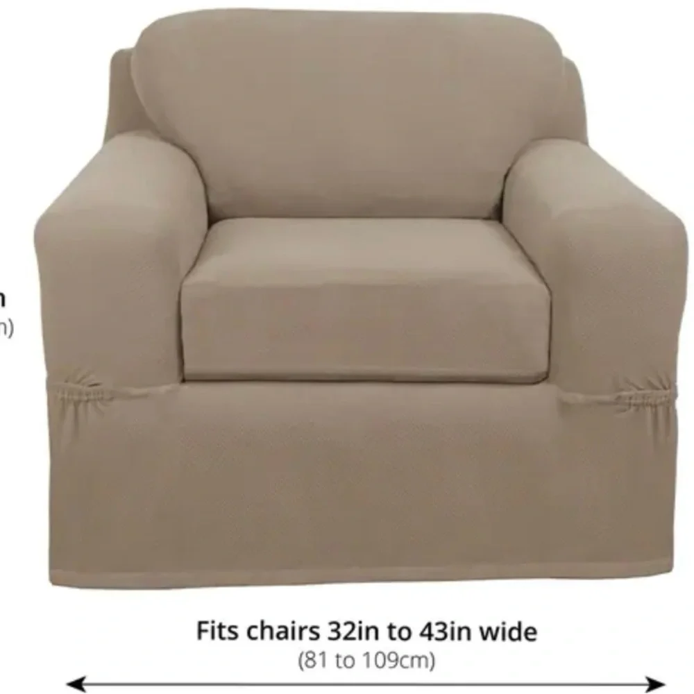 NWT Maytex Stretch Pixel Chair 2 Piece Furniture / Slipcover